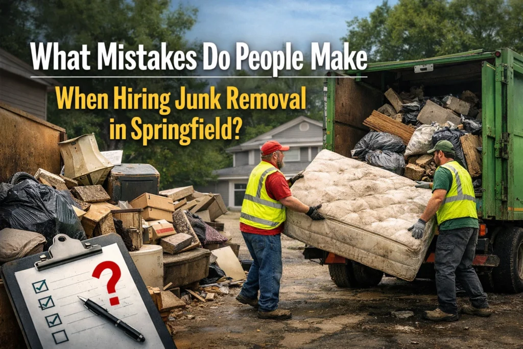 Junk removal mistakes in Springfield