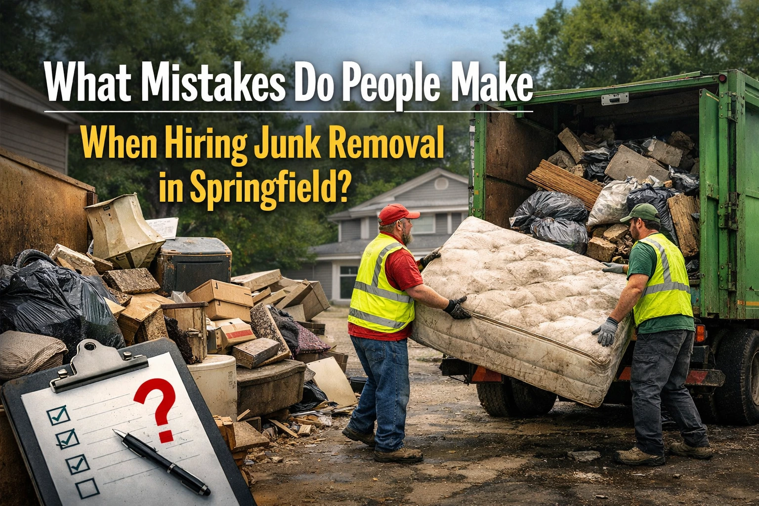 Junk removal mistakes in Springfield